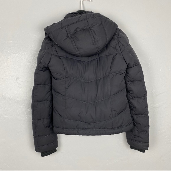Abercrombie & Fitch Down Jacket Faux Fur Lining XS - Picture 6 of 8
